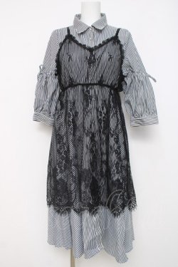 画像1: axes femme / キャミ付きワンピース M 黒 Y-26-03-20-101-AX-OP-SZ-ZY