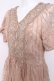 画像2: axes femme NOSTALGIE / オーガンジー刺繍ワンピース M キャメル Y-26-03-20-102-AX-OP-SZ-ZY (2)