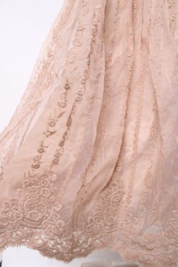 画像4: axes femme NOSTALGIE / オーガンジー刺繍ワンピース M キャメル Y-26-03-20-102-AX-OP-SZ-ZY