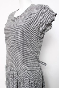 画像2: PINK HOUSE / ギンガム柄ワンピース F 黒 Y-26-03-20-110-LO-OP-SZ-ZY