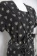 画像4: INGEBORG / ドット×ブーケ柄セーラーワンピース F 黒 Y-26-03-20-111-LO-OP-SZ-ZY (4)