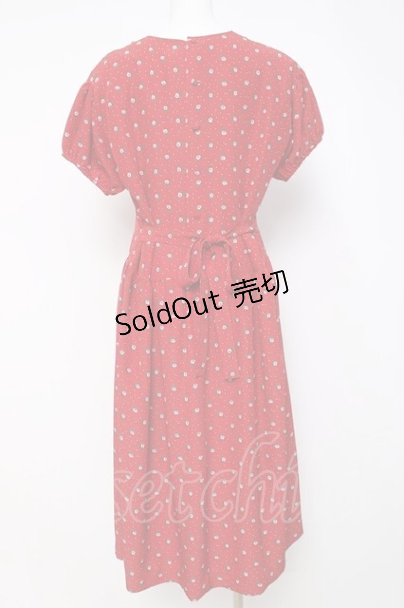 画像3: PINK HOUSE / ミニバラレース切替ワンピース F 赤 Y-26-03-20-115-LO-OP-SZ-ZY (3)