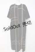 powder / 表毛糸ステッチワンピース F 黒 Y-26-03-20-119-LO-OP-SZ-ZY