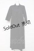 powder / 麻綿半袖ロングワンピース F 黒 Y-26-03-20-120-LO-OP-SZ-ZY