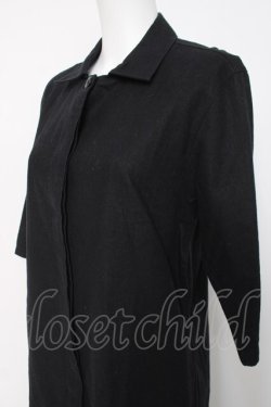 画像2: powder / 麻綿半袖ロングワンピース F 黒 Y-26-03-20-120-LO-OP-SZ-ZY