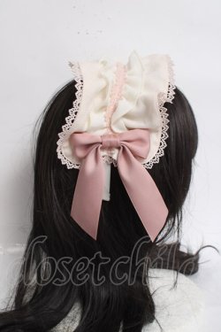 画像3: axes femme kawaii / ドットチュールフリルカチューシャ  ピンク Y-26-03-20-012-AX-AC-SZ-ZY