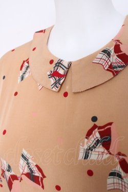 画像3: PINK HOUSE / チェックリボン柄ワンピース F ベージュ Y-26-03-20-123-LO-OP-SZ-ZY