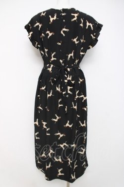 画像3: PINK HOUSE / ダルメシアンプリントワンピース F 黒 Y-26-03-20-124-LO-OP-SZ-ZY