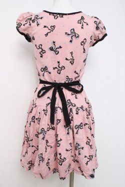 画像2: MILK / シルエットRibbonワンピース  ピンク Y-26-03-20-127-ML-OP-SZ-ZY