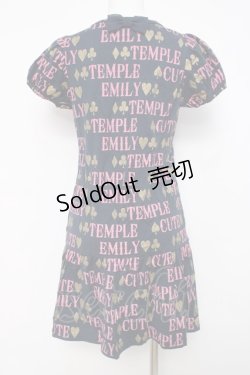 画像2: Emily Temple cute / ロゴ＆トランプカットソーワンピース  紺 Y-26-03-20-128-ET-OP-SZ-ZY