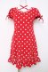 画像1: Angelic Pretty / ポルカドットカットワンピース  赤 Y-26-03-20-129-AP-OP-SZ-ZY (1)