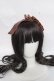 画像2: axes femme kawaii / ベロアリボンカチューシャ  ブラウン Y-26-03-20-013-AX-AC-SZ-ZY (2)