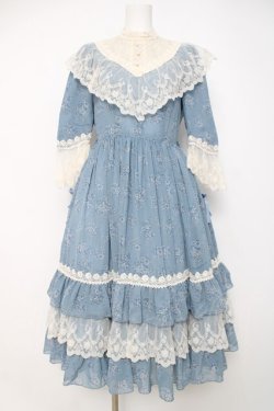 画像1: Innocent World / トワルドジュイ アニバーサリードレス M ブルー×生成り Y-26-03-20-131-IW-OP-SZ-ZY
