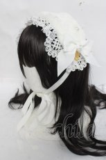 画像1: BABY, THE STARS SHINE BRIGHT / Pearl Fairyファーヘッドドレス  白 Y-26-03-20-014-BA-AC-SZ-ZY (1)