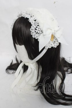 画像1: BABY, THE STARS SHINE BRIGHT / Pearl Fairyファーヘッドドレス  白 Y-26-03-20-014-BA-AC-SZ-ZY