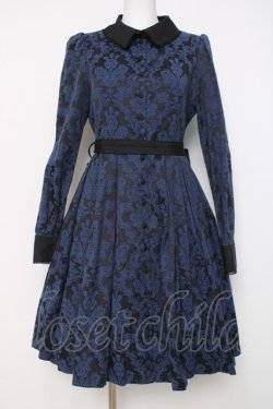 画像1: Sheglit / Cinerariaクラシカルワンピース M ネイビー Y-26-03-20-135-EL-OP-SZ-ZY