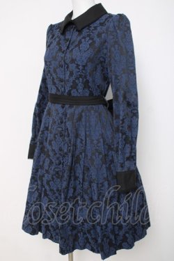 画像2: Sheglit / Cinerariaクラシカルワンピース M ネイビー Y-26-03-20-135-EL-OP-SZ-ZY