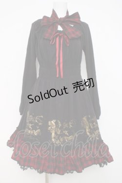 画像1: PUTUMAYO / Twinkle catワンピ  黒/赤 Y-26-03-20-138-PT-OP-SZ-ZY