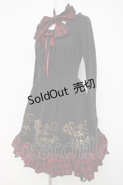 画像2: PUTUMAYO / Twinkle catワンピ  黒/赤 Y-26-03-20-138-PT-OP-SZ-ZY