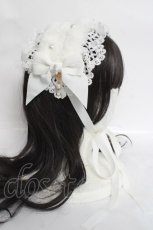 画像3: BABY, THE STARS SHINE BRIGHT / Pearl Fairyファーヘッドドレス  白 Y-26-03-20-014-BA-AC-SZ-ZY (3)
