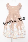 Emily Temple cute / BUNNY BOXワンピース  ブラウン Y-26-03-20-141-ET-OP-SZ-ZY