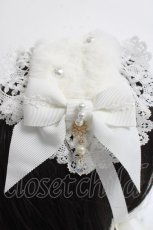 画像4: BABY, THE STARS SHINE BRIGHT / Pearl Fairyファーヘッドドレス  白 Y-26-03-20-014-BA-AC-SZ-ZY (4)