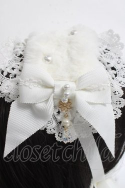 画像4: BABY, THE STARS SHINE BRIGHT / Pearl Fairyファーヘッドドレス  白 Y-26-03-20-014-BA-AC-SZ-ZY
