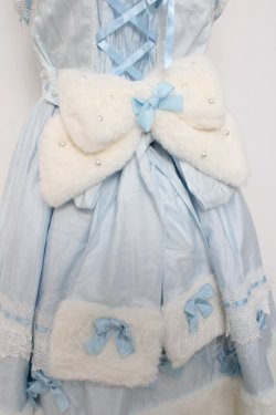 画像4: BABY, THE STARS SHINE BRIGHT / Ruban de Noel Neigeジャンパースカート  サックス Y-26-03-20-142-BA-OP-SZ-ZY