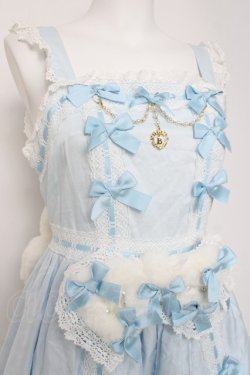 画像6: BABY, THE STARS SHINE BRIGHT / Ruban de Noel Neigeジャンパースカート  サックス Y-26-03-20-142-BA-OP-SZ-ZY