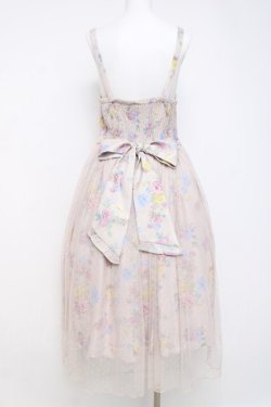 画像2: axes femme kawaii / クラシックブーケ柄ジャンスカ M ピンク Y-26-03-20-143-AX-OP-SZ-ZY