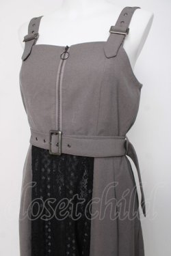 画像3: axes femme / バイカラーレースジャンスカ F グレー Y-26-03-20-144-AX-OP-SZ-ZY