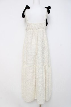 画像3: axes femme / リボン付ジャガードワンピース F 生成り Y-26-03-20-145-AX-OP-SZ-ZY