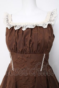 画像3: Eri Aino's collaboration / マノン・ローズ ジャンパースカート M 中茶 Y-26-03-20-146-LO-OP-SZ-ZY