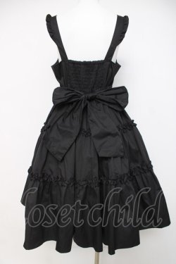 画像2: Alice Mashiro / TT*MAAフリルジャンパースカート L 中黒 Y-26-03-20-147-LO-OP-SZ-ZY