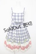 Emily Temple cute / アニバーサリーチェリーキャミワンピース  青 Y-26-03-20-154-ET-OP-SZ-ZY