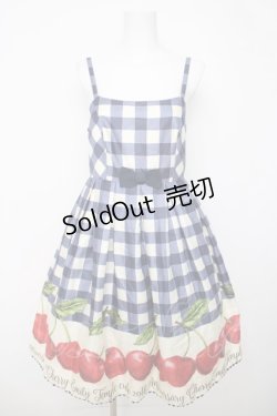 画像1: Emily Temple cute / アニバーサリーチェリーキャミワンピース  青 Y-26-03-20-154-ET-OP-SZ-ZY