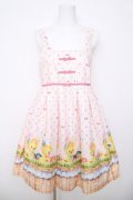 Emily Temple cute / ピヨピヨバスケットトリプルリボンワンピース  ピンク Y-26-03-20-162-ET-OP-SZ-ZY