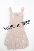 Emily Temple cute / パレード デ フォレットプリントカットソーワンピース  ブラウン Y-26-03-20-165-ET-OP-SZ-ZY