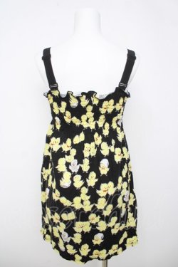 画像2: MILK / chickchatシャーリングワンピース  ブラックベース Y-26-03-20-166-ML-OP-SZ-ZY