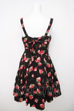 画像2: Jane Marple / Veryストロベリーレースアップミニドレス M ブラック Y-26-03-20-168-JM-OP-SZ-ZY