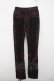 画像1: SEX POT ReVeNGe / GRUNGE PUNK CRUSH STRETCH スキニーパンツ L ブラック/レッド Y-26-03-20-169-SP-PA-SZ-ZY (1)