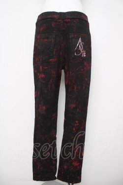 画像2: SEX POT ReVeNGe / GRUNGE PUNK CRUSH STRETCH スキニーパンツ L ブラック/レッド Y-26-03-20-169-SP-PA-SZ-ZY