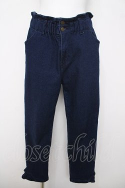 画像1: axes femme / 裏起毛デニムマムパンツ L 紺 Y-26-03-20-170-AX-PA-SZ-ZY