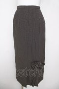 INGEBORG / 裾リボン付きドットスカート  黒 Y-26-03-20-180-LO-SK-SZ-ZY