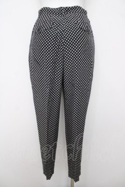 画像2: INGEBORG / ドット柄パンツ  黒 Y-26-03-20-184-LO-PA-SZ-ZY