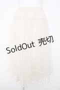 PINK HOUSE / チュール重ねスカート F 生成り Y-26-03-20-185-LO-SK-SZ-ZY
