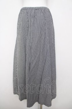 画像2: powder / ギンガム柄スカート F 黒 Y-26-03-20-187-LO-SK-SZ-ZY