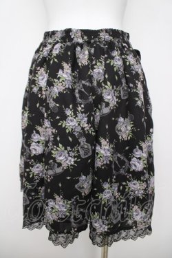 画像2: axes femme / フラワーモチーフスカート M 黒 Y-26-03-20-190-AX-SK-SZ-ZY