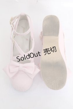 画像6: Amavel / ファーぽんリボン付クロスパンプス LL ピンク Y-26-03-20-016-CA-SH-SZ-ZY