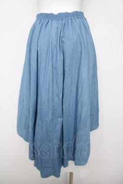 画像2: axes femme / 釦付フィッシュテールスカート M サックス Y-26-03-20-191-AX-SK-SZ-ZY